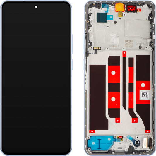 Pantalla táctil Oppo F25 Pro / Reno11 F, con marco, Azul (Ocean Blue), Service Pack 621029000175