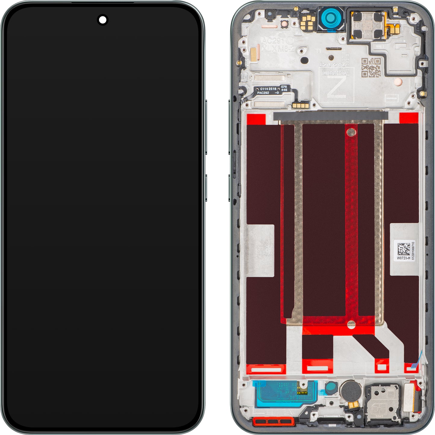 Pantalla con Touchscreen Oppo Reno14 FS 5G / Reno14 F, con Marco, Verde (Luminous Green), Service Pack 621029000594
