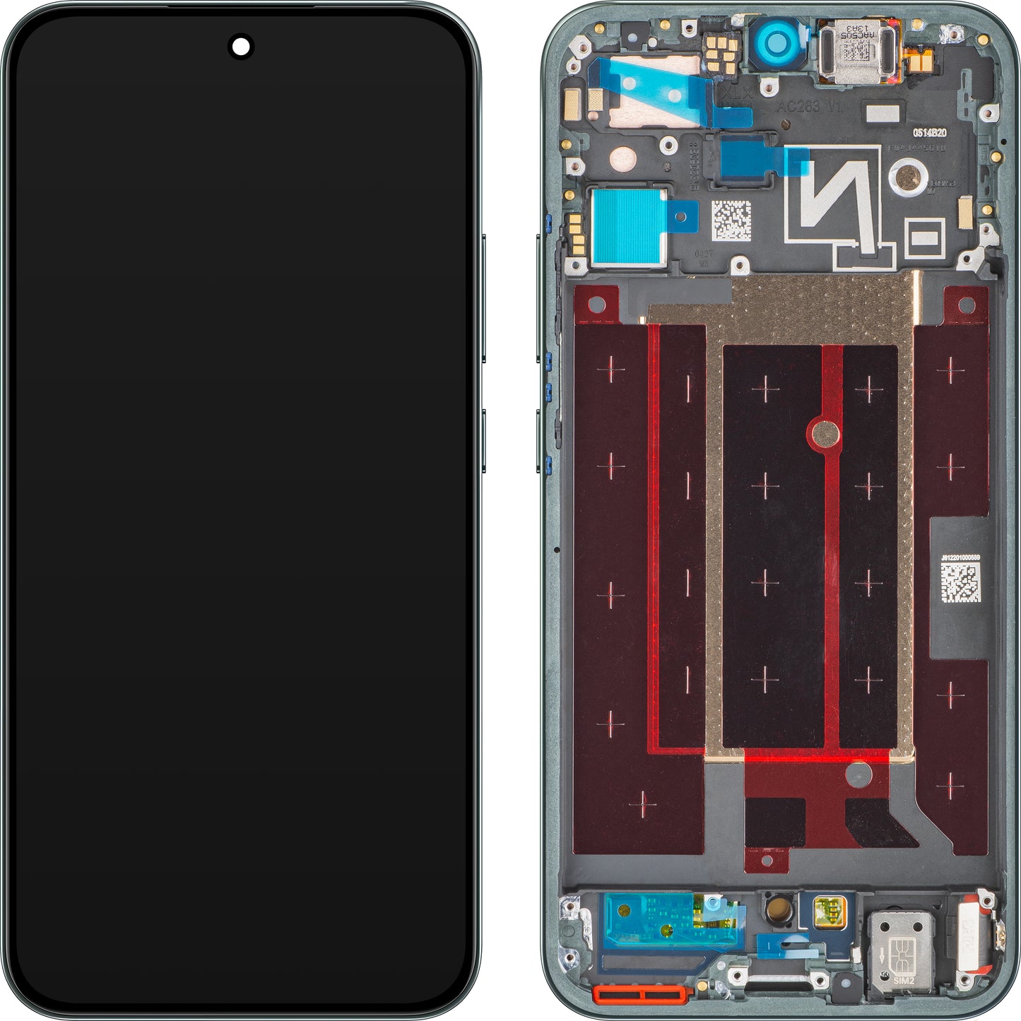 Pantalla con Touchscreen Oppo Reno14, con Marco, Verde (Forest Green), Service Pack 621029000602