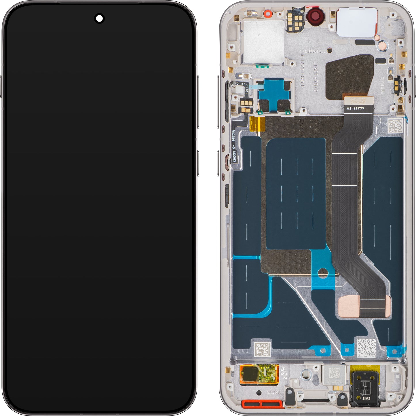 Oppo Find X9 Display with Touchscreen, with Frame, Grey (Titanium Grey), Service Pack 621029000716