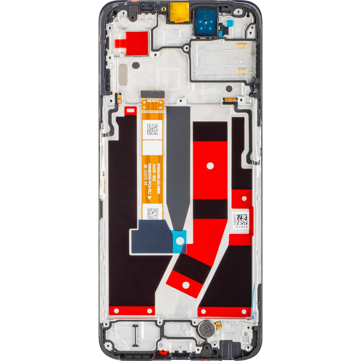 Display con pantalla táctil Oppo A77 5G, con marco, negro, Service Pack 4130192