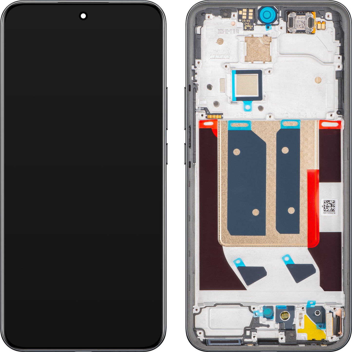 Display con Pantalla Táctil Realme 14 Pro+, con Marco, Gris (Suede Gray), Paquete de Servicio 621039000080