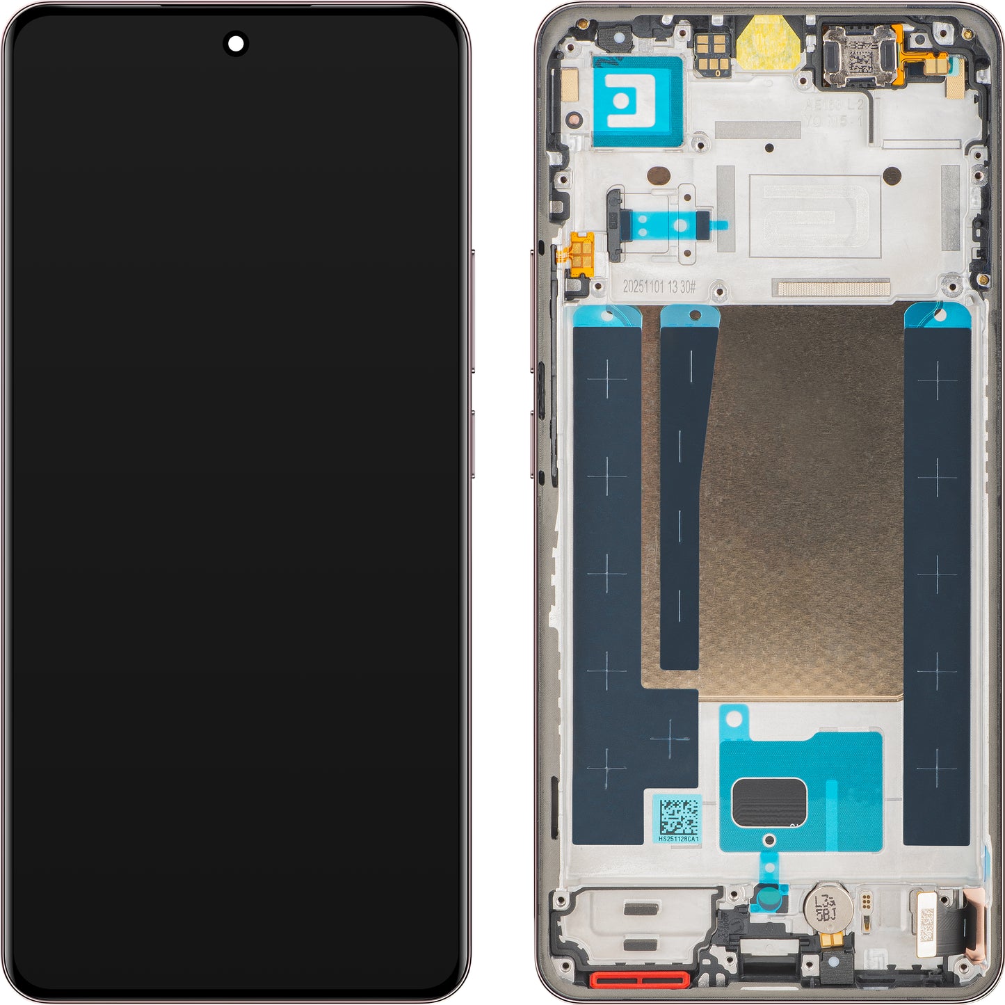 Pantalla con Touchscreen Realme 16 Pro+, con Marco, Rosa (Camellia Pink), Service Pack 621029000808