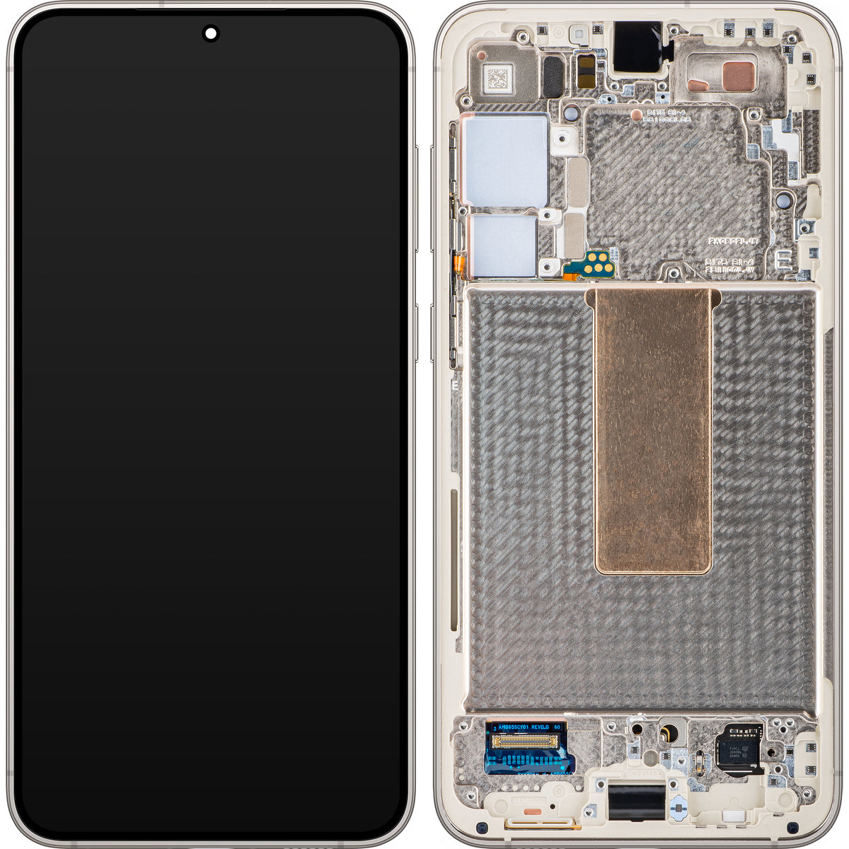 Pantalla con pantalla táctil Samsung Galaxy S23+ S916, con marco, blanco (crema), paquete de servicio GH82-30476B