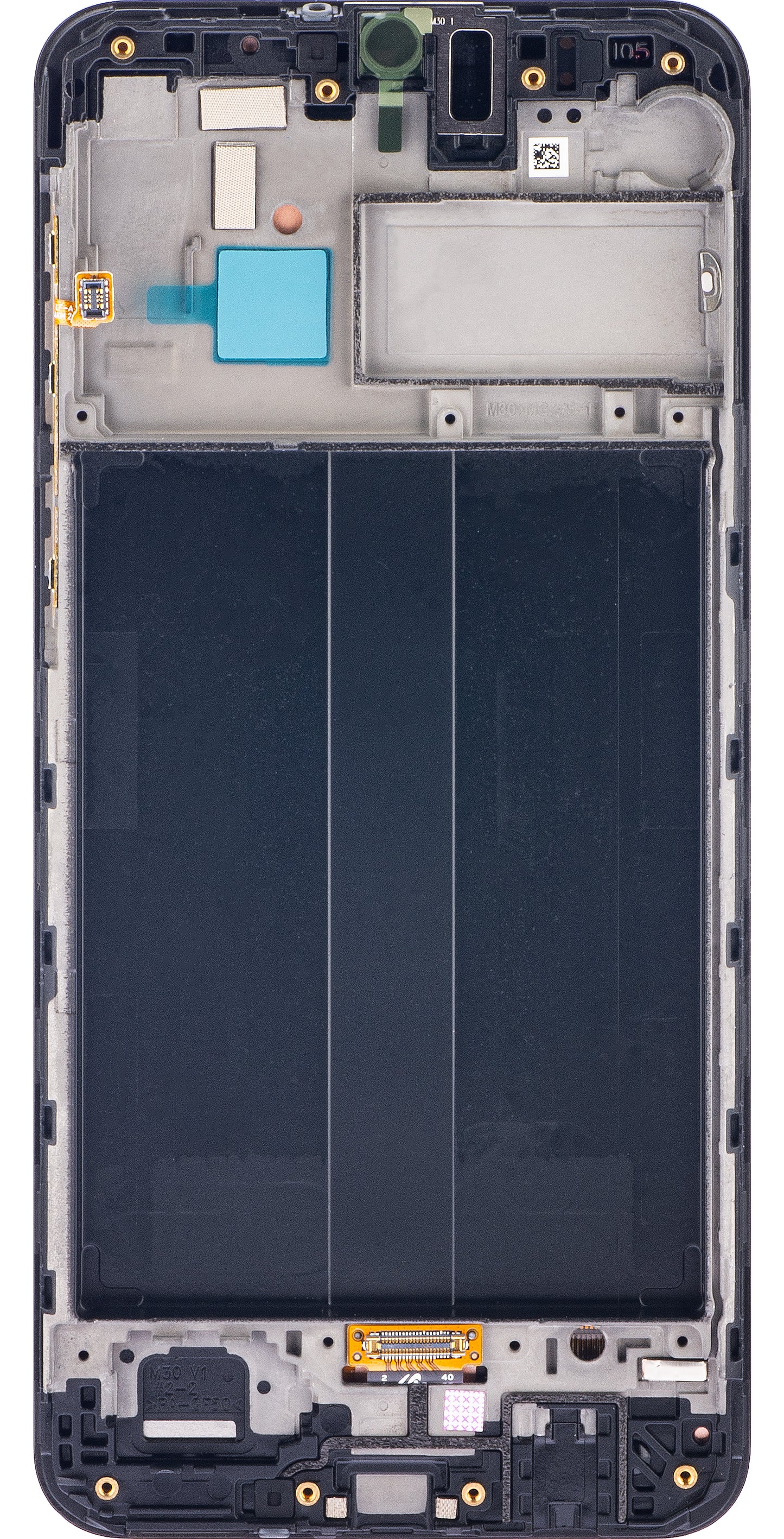 Samsung Galaxy M30 M305 Pantalla táctil, con marco, negro, Service Pack GH82-19347A