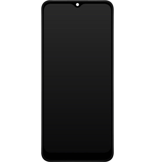 Pantalla táctil Samsung Galaxy A03 A035, con marco, versión F, negro, Service Pack GH81-21625A