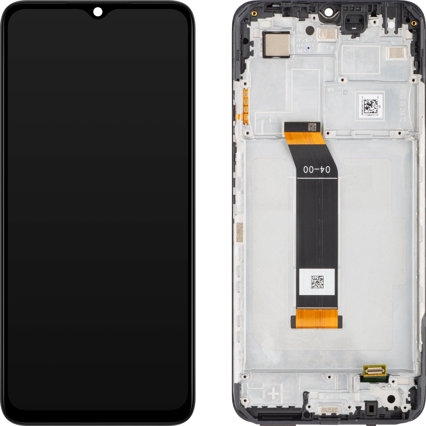 Pantalla con Touchscreen Xiaomi Poco M5 / M4 5G / Redmi 10 5G, con Marco, Negro, Service Pack 560005L19P00