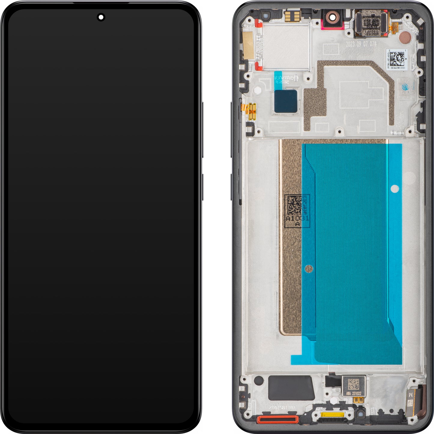 Pantalla con Touchscreen Xiaomi 13T Pro, con Marco, Negro, Service Pack 5600290M1200