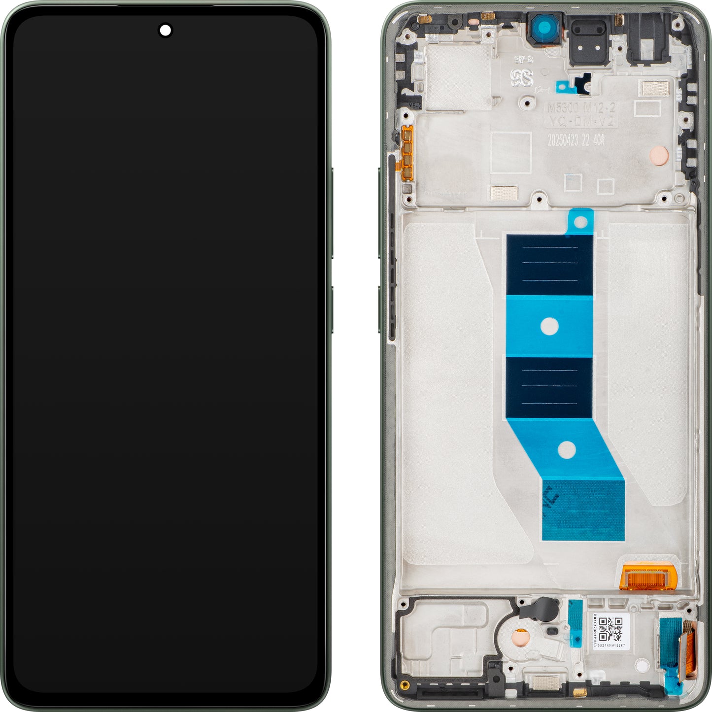 Pantalla con Touchscreen Xiaomi Poco M7 Pro 5G, con Marco, Verde (Olive Twilight), Service Pack 5600060O17P00