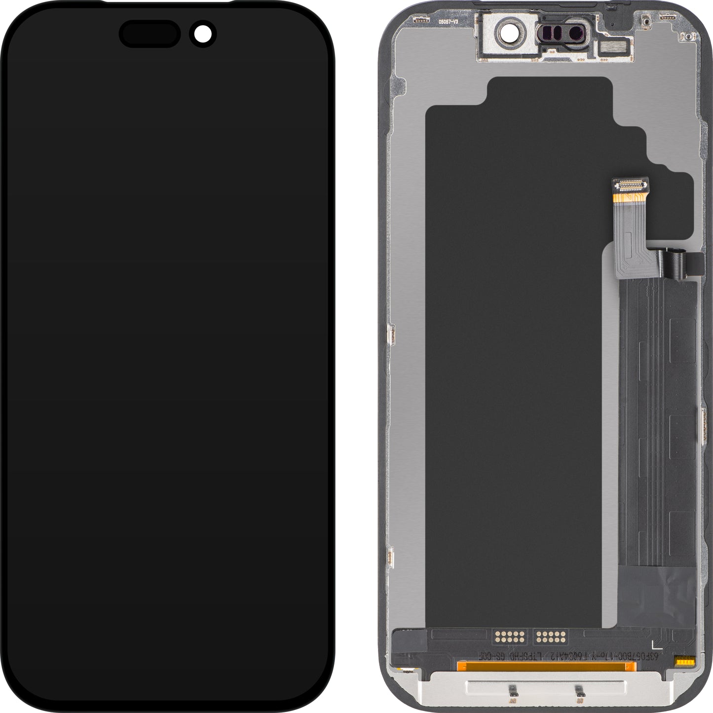 Pantalla con Touchscreen ZY para Apple iPhone 17 Pro, con Marco, Versión LCD In-Cell IC Movable, Negro