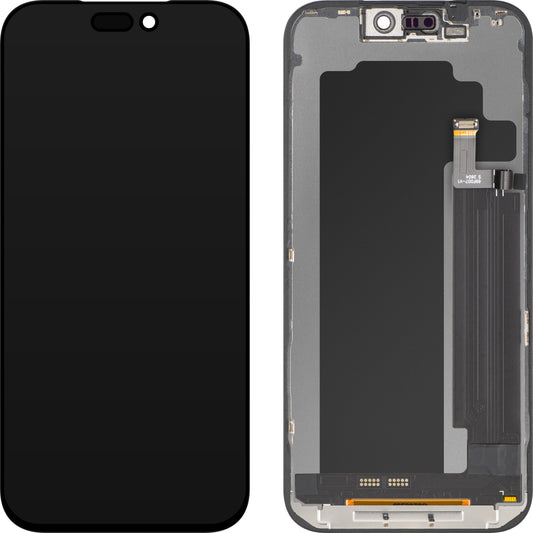 Pantalla con Touchscreen ZY para Apple iPhone 17 Pro Max, con Marco, Versión LCD In-Cell IC Movable, Negro