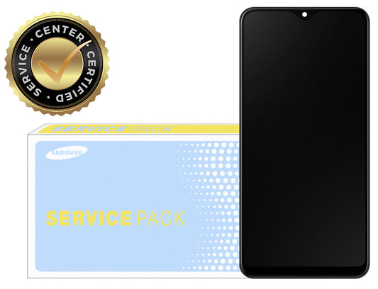 Pantalla táctil Samsung Galaxy A20e A202, con marco, negro, Service Pack GH82-20186A