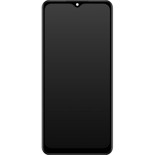 Pantalla táctil Samsung Galaxy A02 A022, con marco, negra, Service Pack GH82-25249A