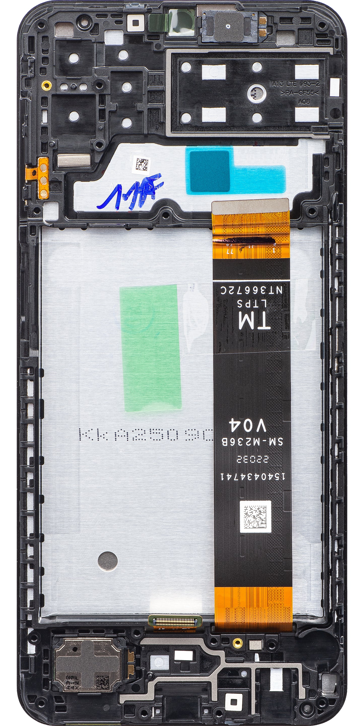 Touchscreen Display Samsung Galaxy A13 A135, with Frame, Black, Service Pack GH82-28508A