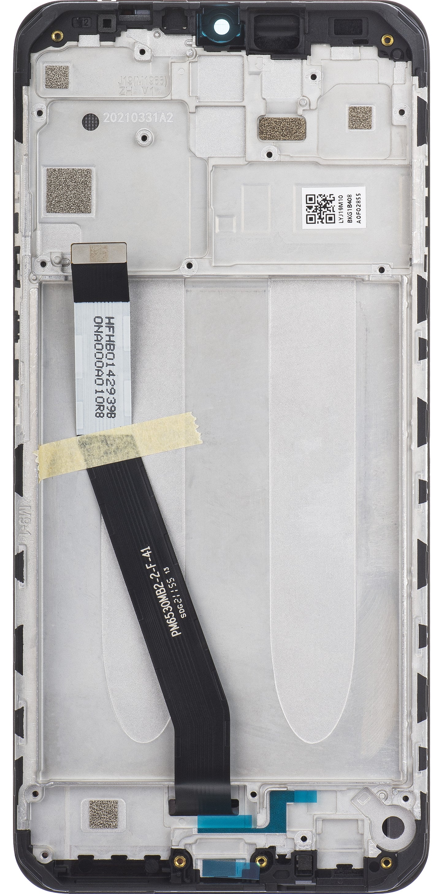 Display con Touchscreen Xiaomi Redmi 9, con Marco, Negro, Service Pack 5600050J1900