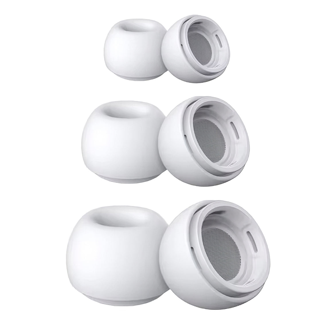 Tapones Tech-Protect para Apple AirPods Pro Series, Tamaño S / M / L, Blancos