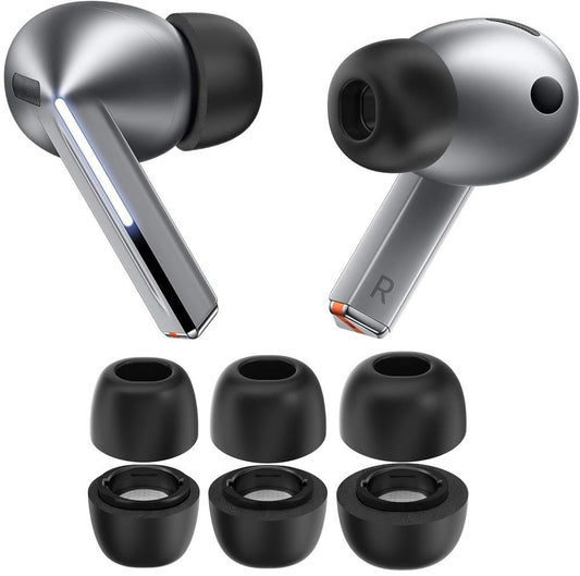 Tapones Tech-Protect para Samsung Galaxy Buds3 Pro, Tamaño S / M / L, Negros
