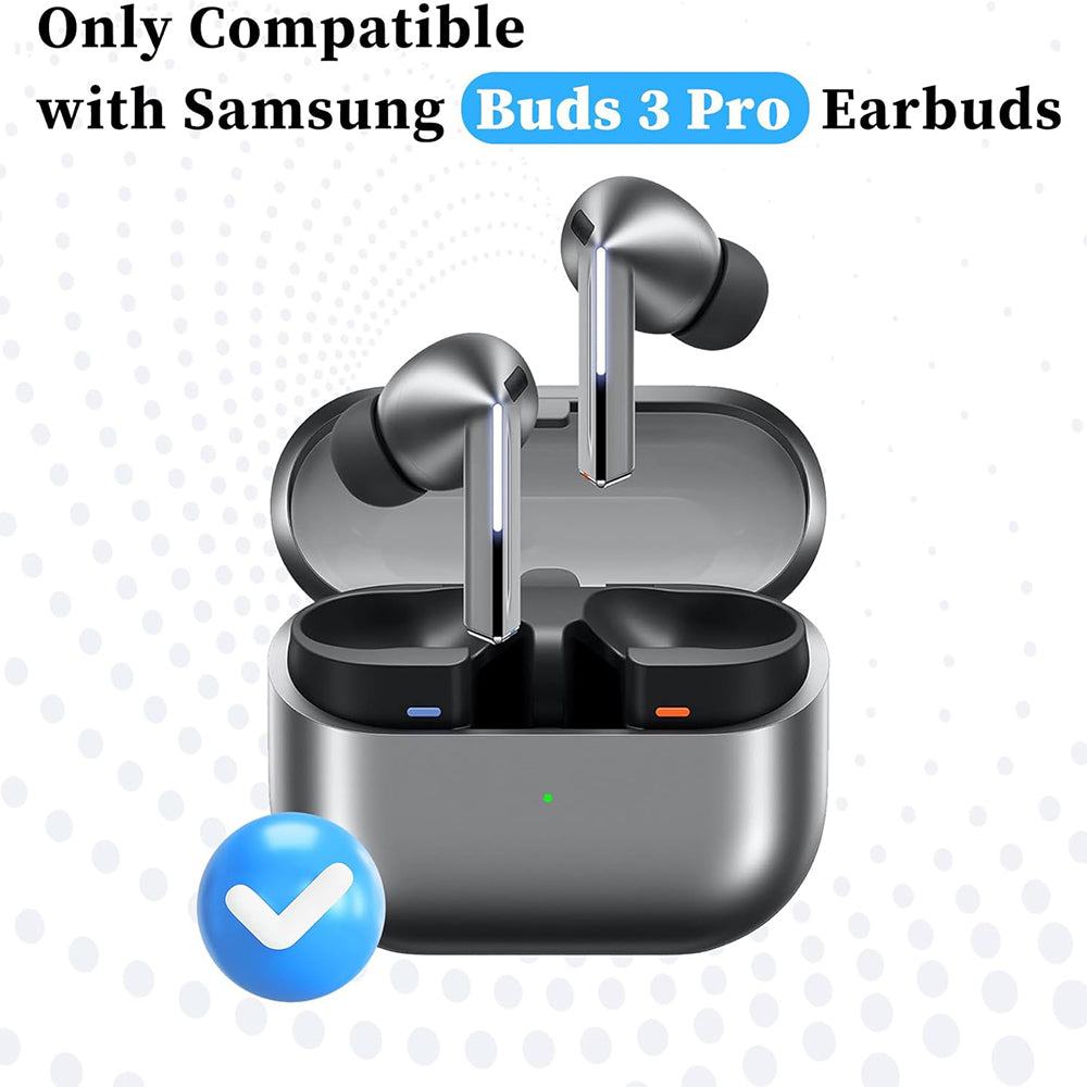 Tapones Techsuit ET3 para Samsung Galaxy Buds3 Pro, Tamaño S / M / L, Negros