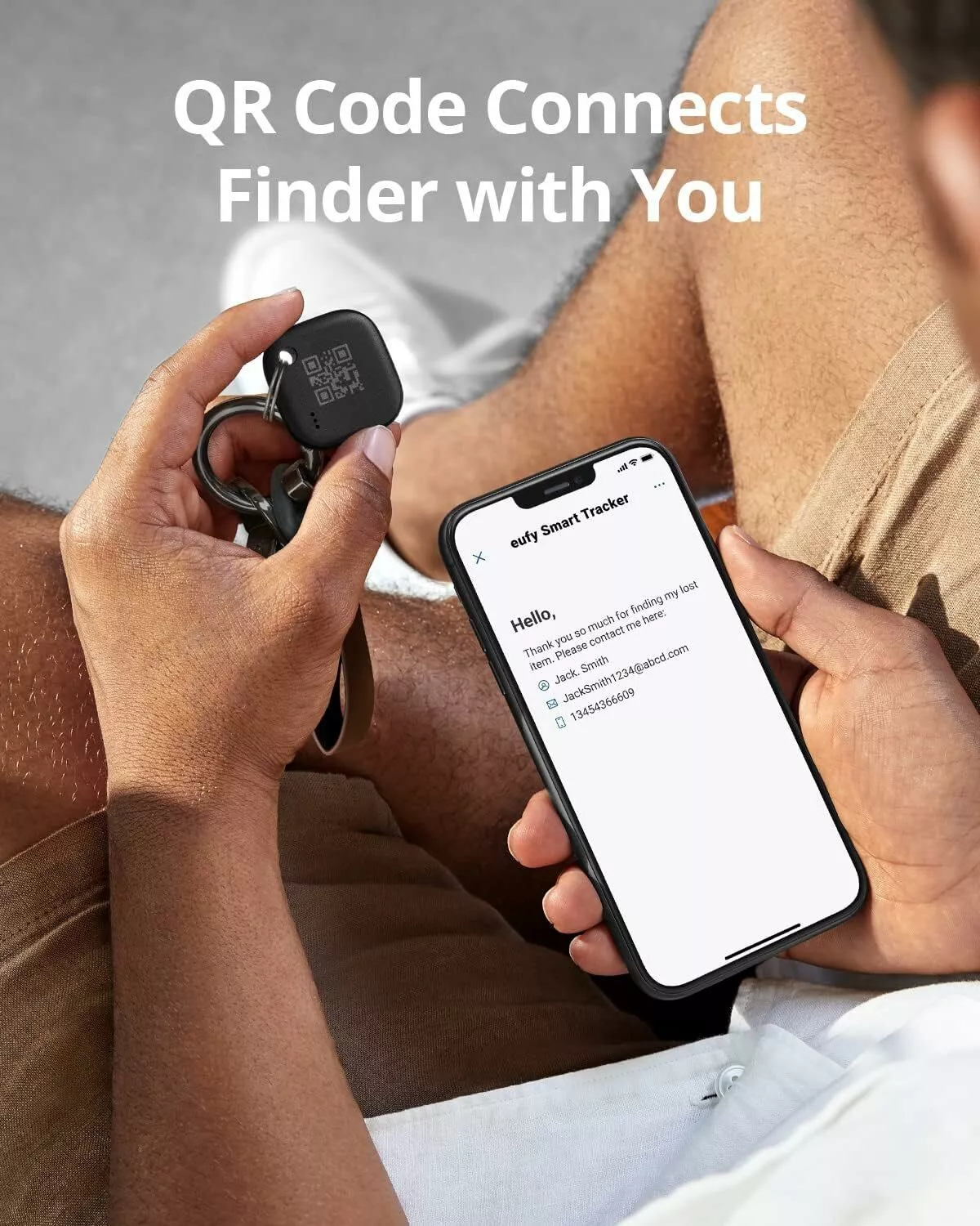 Eufy Security SmartTrack Link para iOS Series, Set de 2 piezas, Negro E87B0011