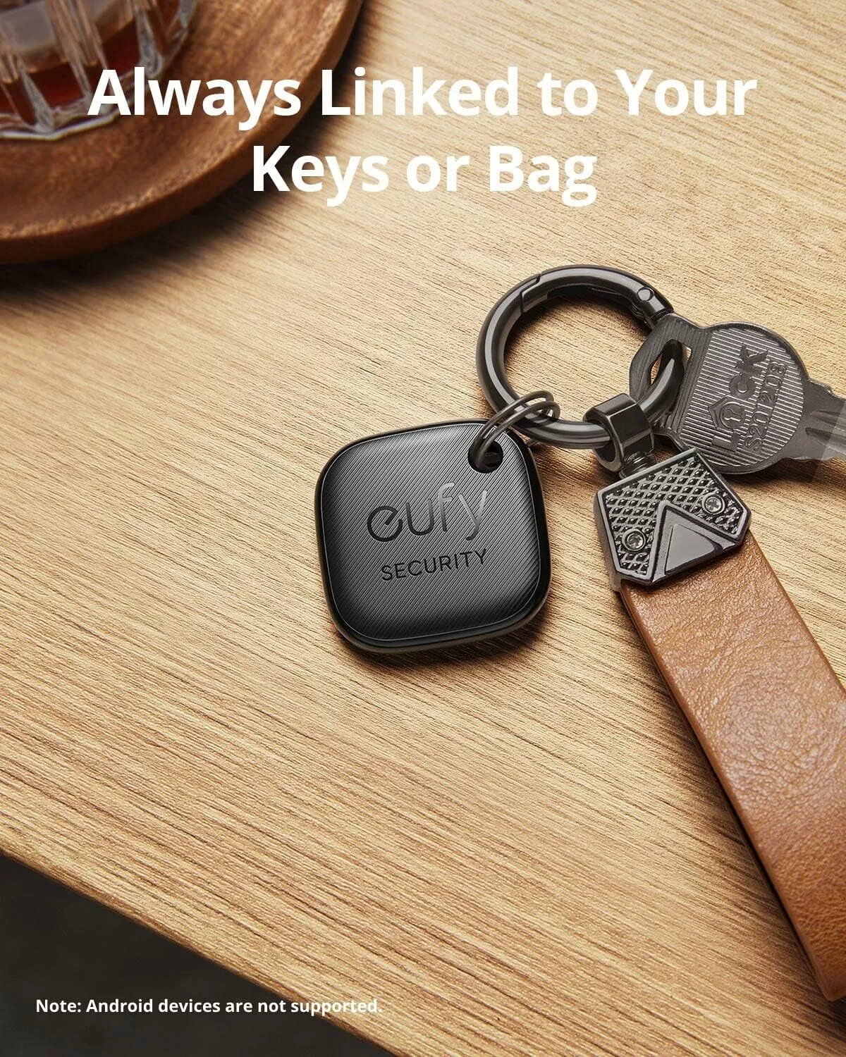 Eufy Security SmartTrack Link para iOS Series, Set de 2 piezas, Negro E87B0011