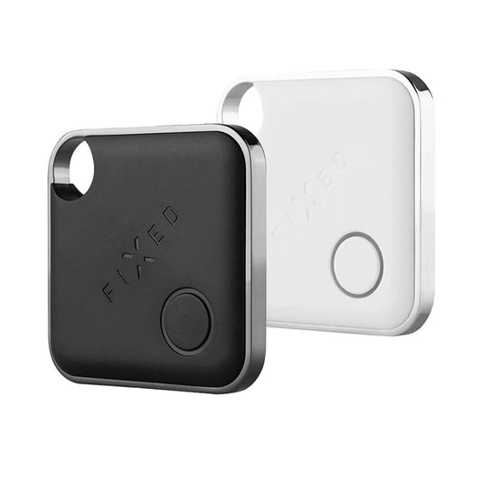 Fixed SmartTag Duo para iOS, Set 2 Piezas, Blanco / Negro