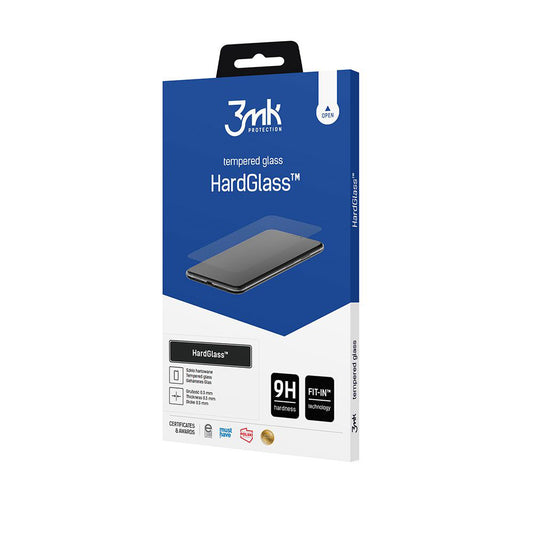 Protector de pantalla 3MK HardGlass para Samsung Galaxy A37 5G, vidrio templado, adhesivo completo