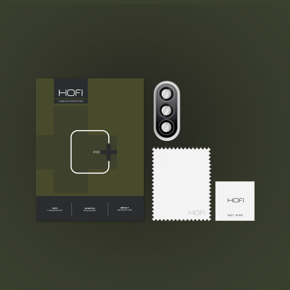 Protector de cámara trasera HOFI CamRing PRO+ para Samsung Galaxy S25+ S936, vidrio templado, negro