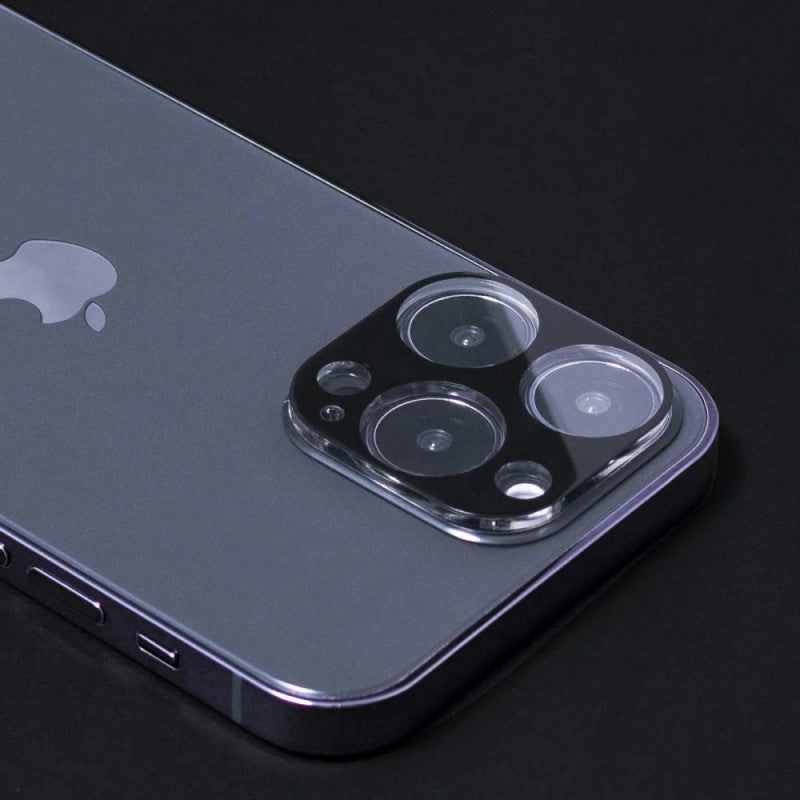 Película protectora de cámara trasera WZK para Apple iPhone 17, Cristal Templado, Set de 2 piezas, Negra