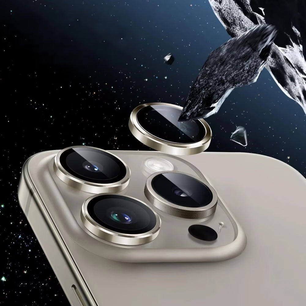 Lámina protectora para Cámara Trasera Tech-Protect CamRing Fit+ para Apple iPhone 17, Cristal Templado, Negra