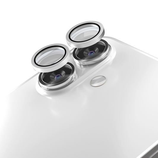 Protector de cámara trasera Etteri para Apple iPhone 17, vidrio templado, blanco