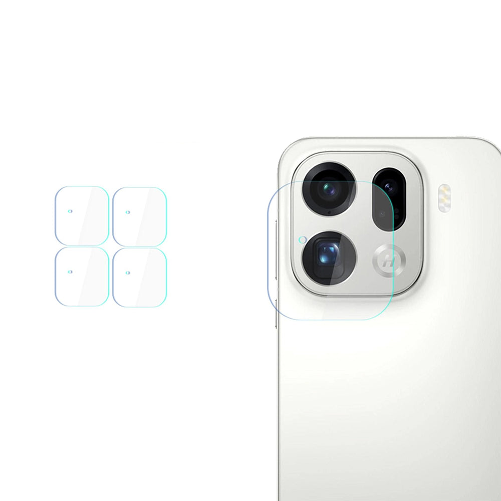 Protector de cámara trasera 3MK Protection para Oppo Find X9 Pro, Cristal Templado, Set de 4 piezas, Transparente