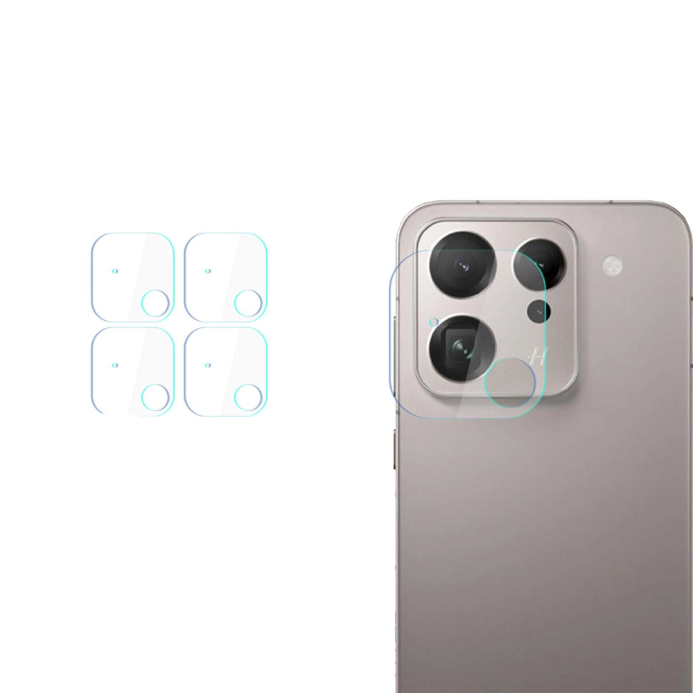 Protector de cámara trasera 3MK Protection para Oppo Find X9, Cristal Templado, Set de 4 piezas, Transparente