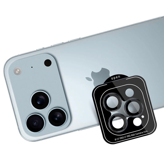 Lámina protectora para Cámara Trasera 3MK Protection Pro para Apple iPhone 17 Pro Max / 17 Pro, Cristal Templado, Negra