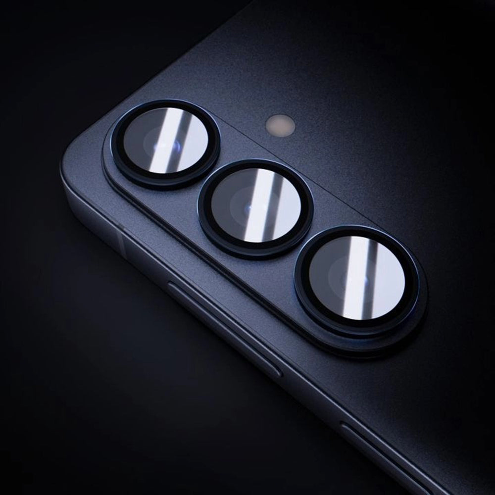 Funda protectora para cámara trasera 3MK Protection Pro para Samsung Galaxy S26 Plus S947, Cristal Templado, Negra