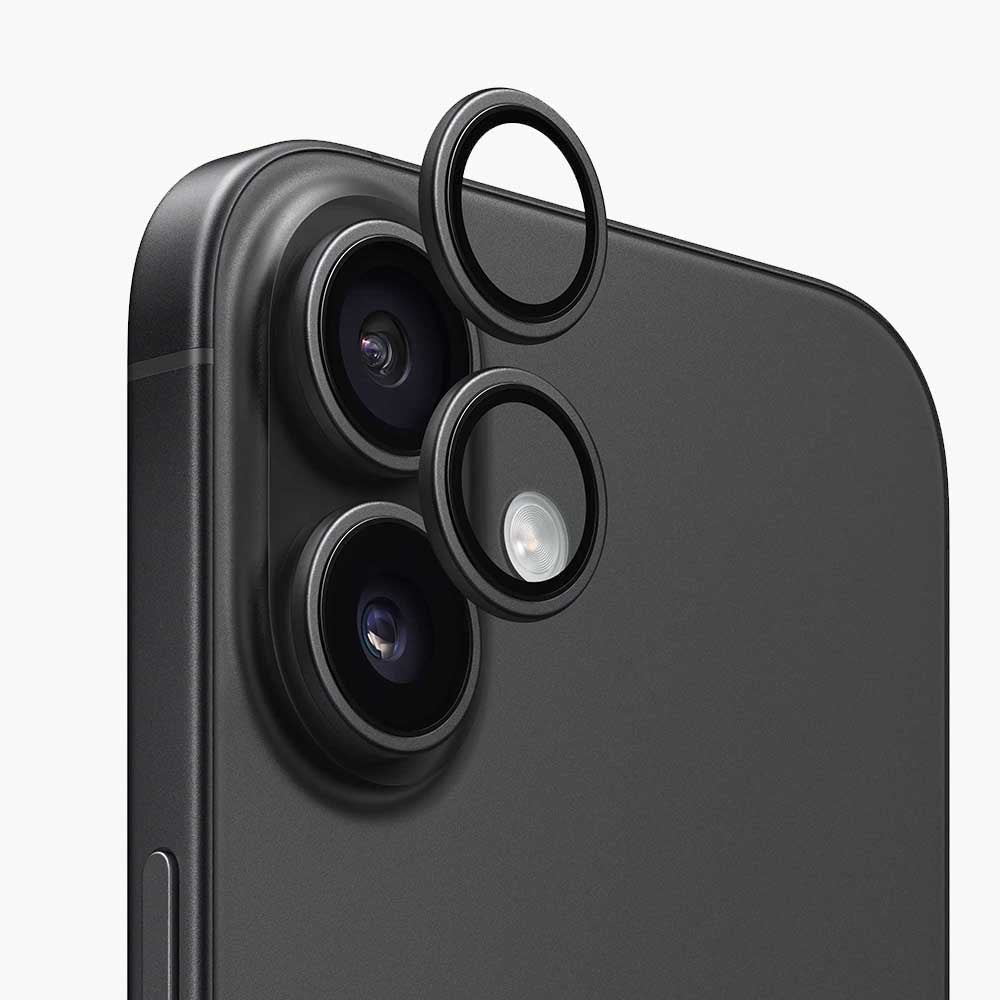 Funda protectora para cámara trasera Anank AR para Apple iPhone 17, Cristal Templado, Negra