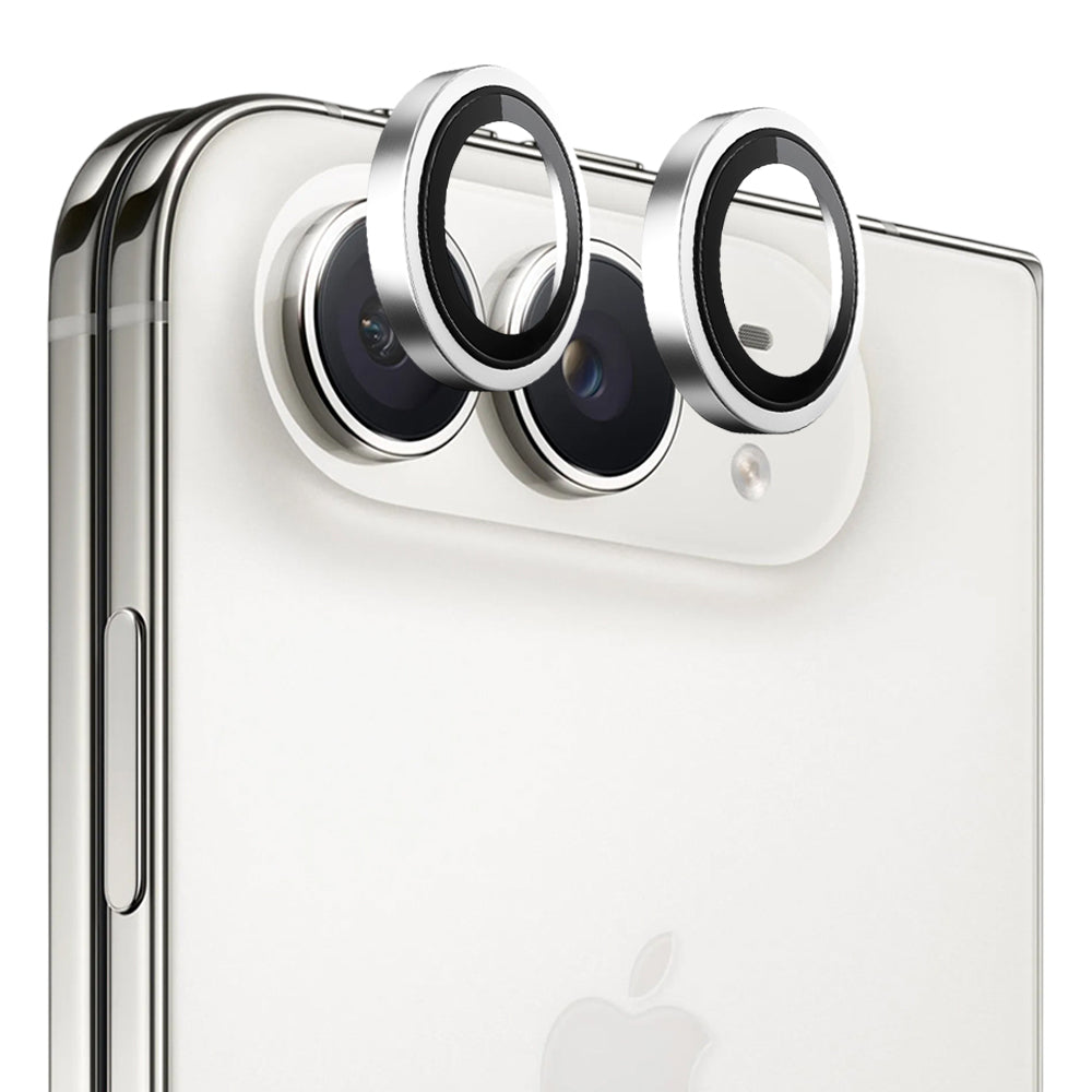Protector de cámara trasera Blueo 99 antirreflectante HD para Apple iPhone Duo, vidrio templado, plateado