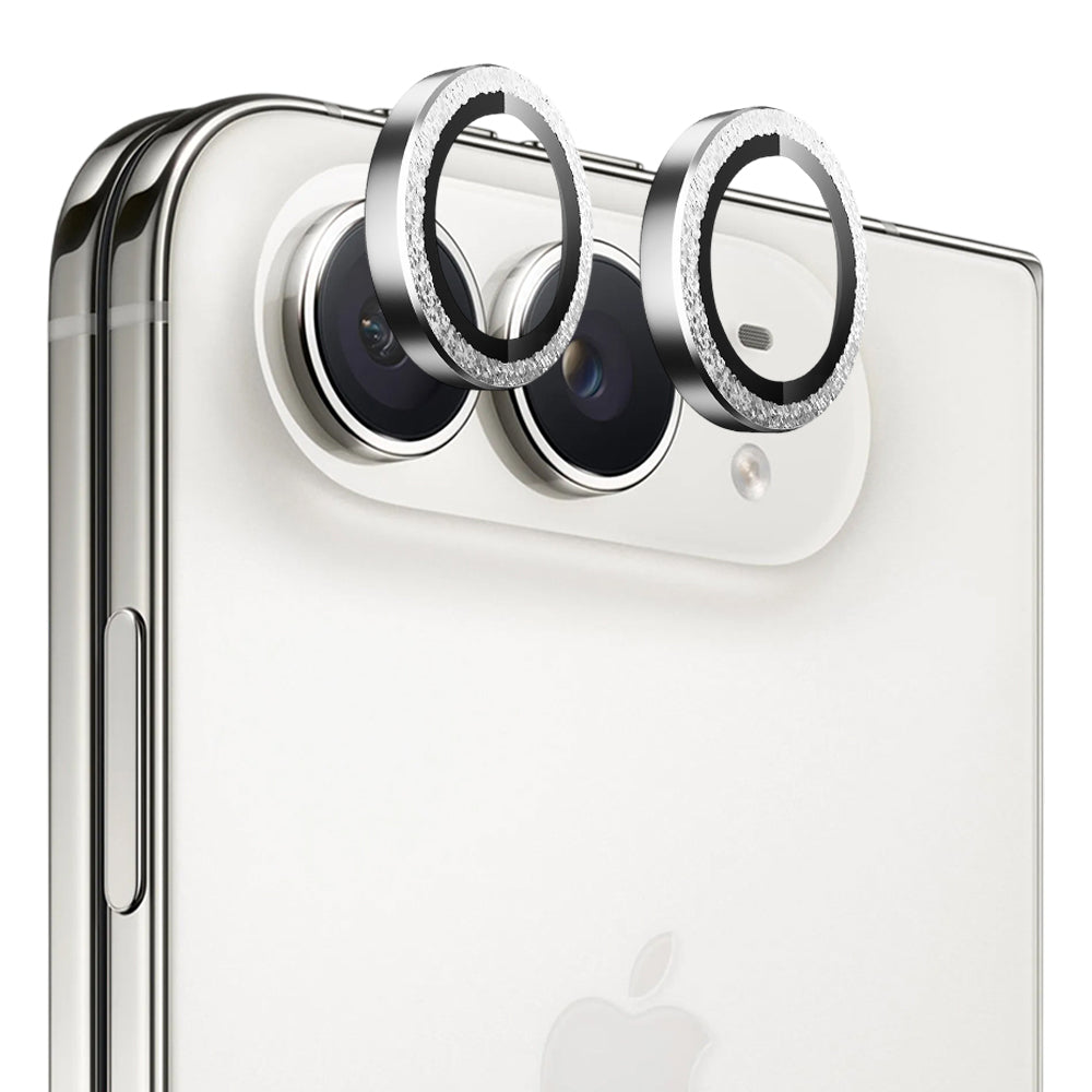 Protector de cámara trasera Blueo Diamond para Apple iPhone Duo, vidrio templado, plateado