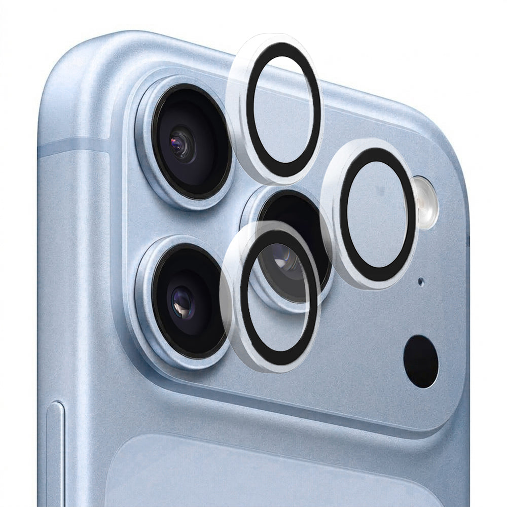 Protector de cámara trasera Blueo con marco metálico para Apple iPhone 18 Pro / 18 Pro Max, cristal templado, transparente
