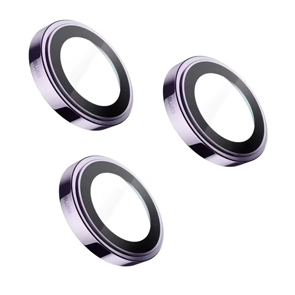 Protector de pantalla para cámara trasera Blueo Sapphire Crystal para Apple iPhone 14 Pro Max / 14 Pro, vidrio templado, morado