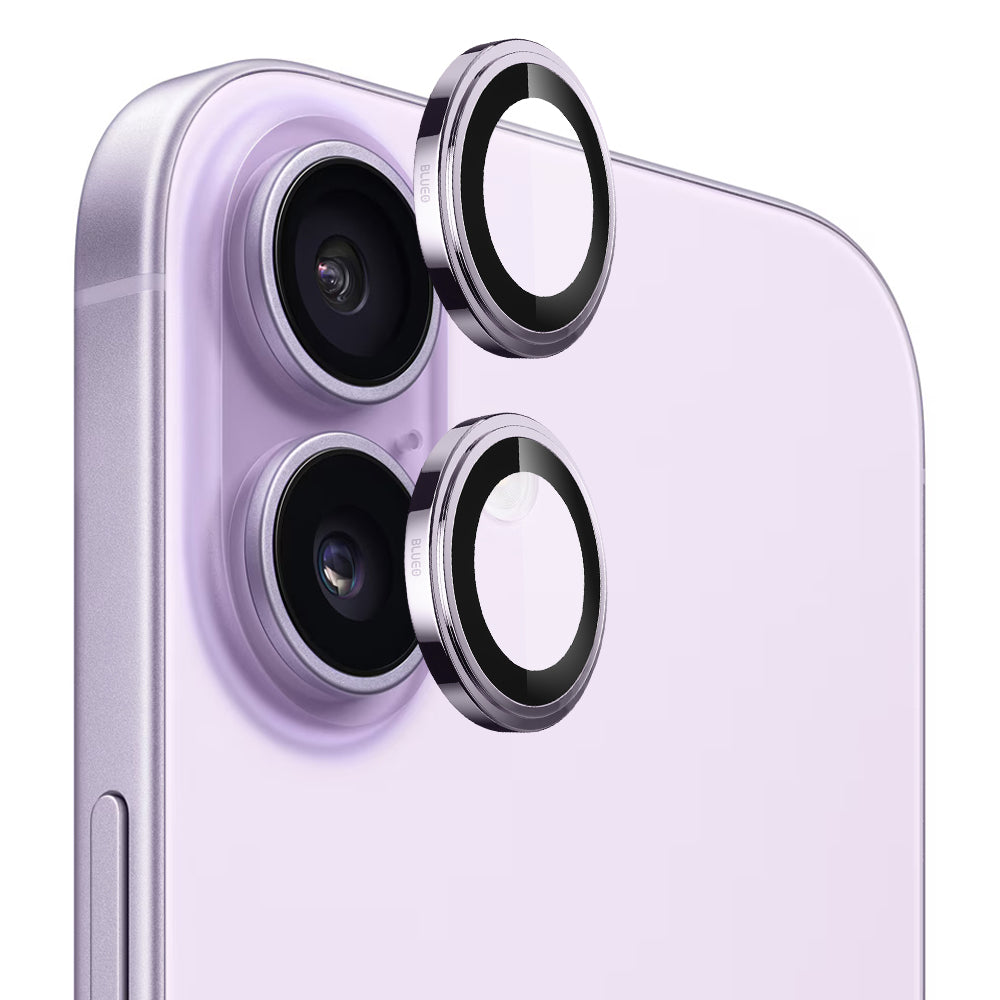 Protector de cámara trasera Blueo Sapphire Crystal para Apple iPhone 17, Cristal Templado, Morado