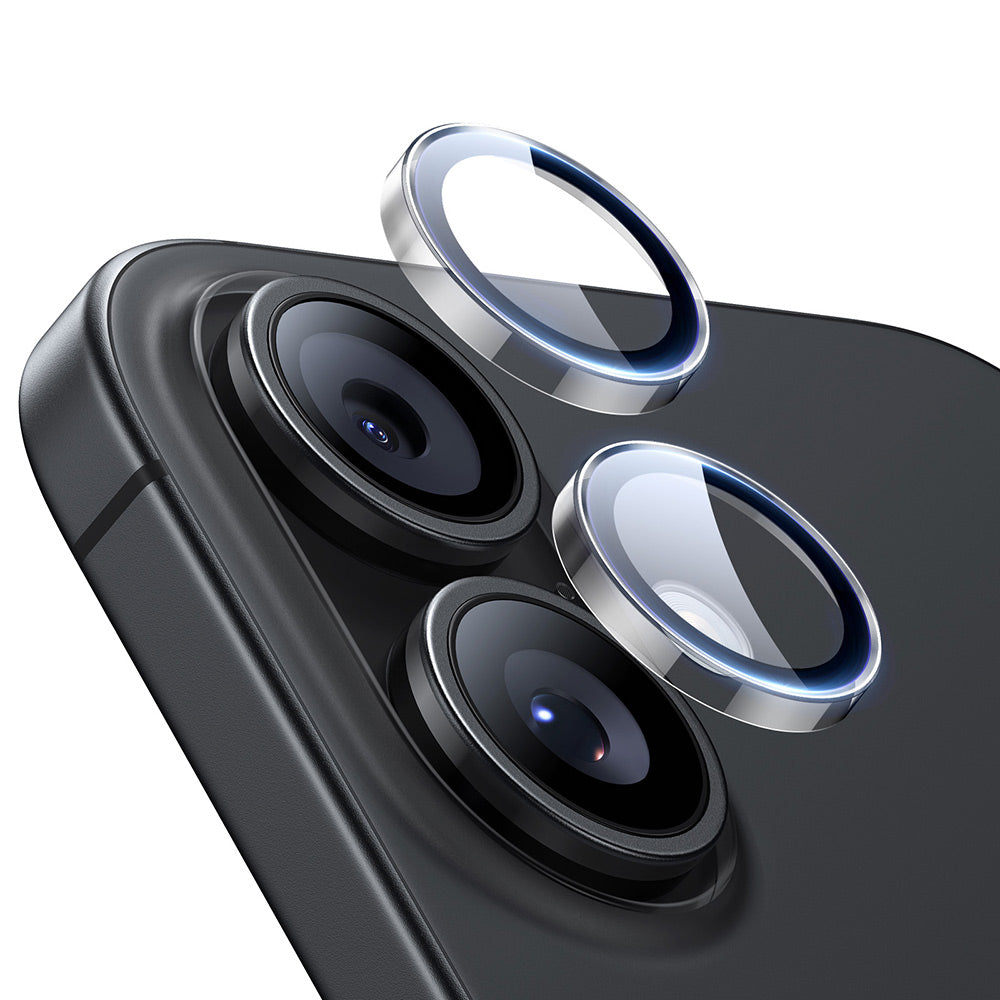 Protector de cámara trasera ESR Armorite para Apple iPhone 17 / 16 Plus / 16, Cristal Templado, Transparente