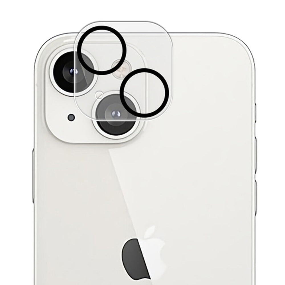 Protector de cámara trasera Lito S+ para Apple iPhone 14 Plus / 14, vidrio templado, negro