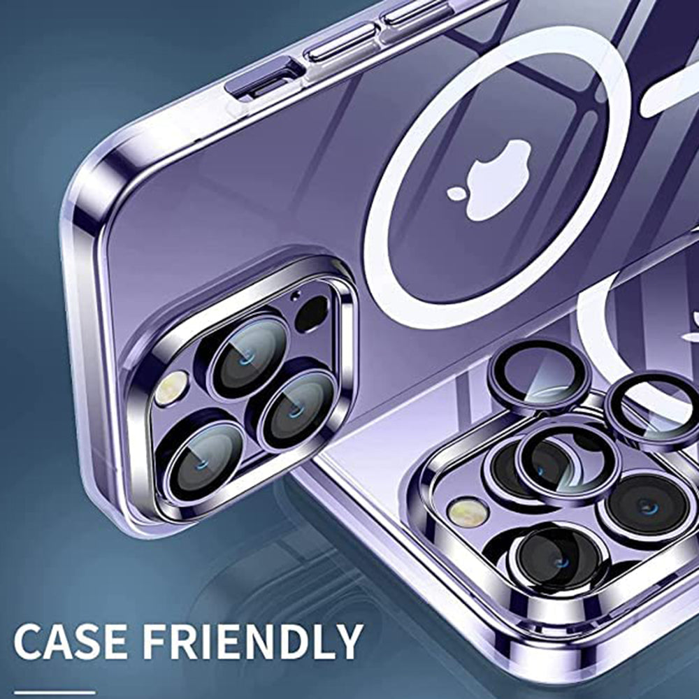 Protector de cámara trasera Lito S+ para Apple iPhone 14 Pro, vidrio templado, morado