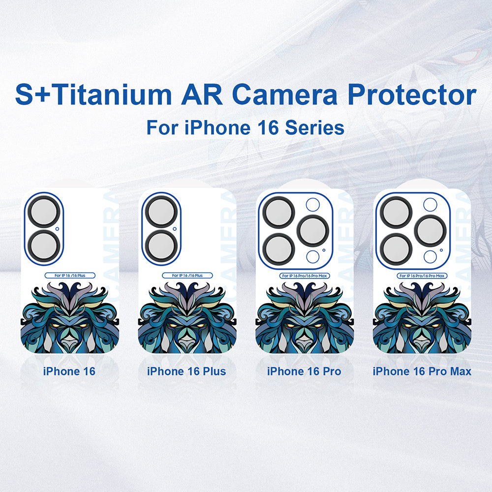 Protector de cámara trasera Lito S+ para Apple iPhone 16 Pro Max / 16 Pro, vidrio templado, bronce
