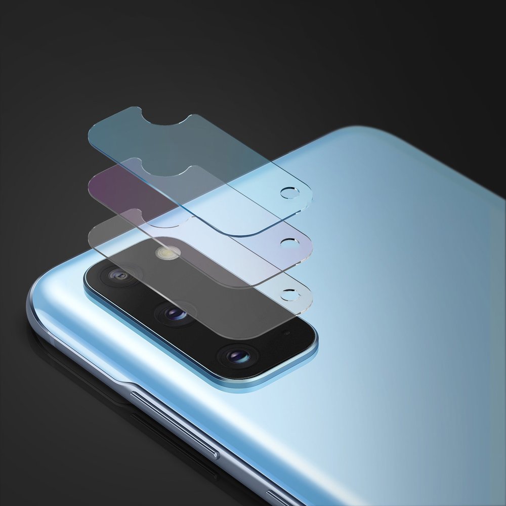 Protector de cámara trasera Ringke IDGL para Samsung Galaxy S20 5G G981 / S20 G980, Cristal Templado, Set de 3 piezas, Transparente.