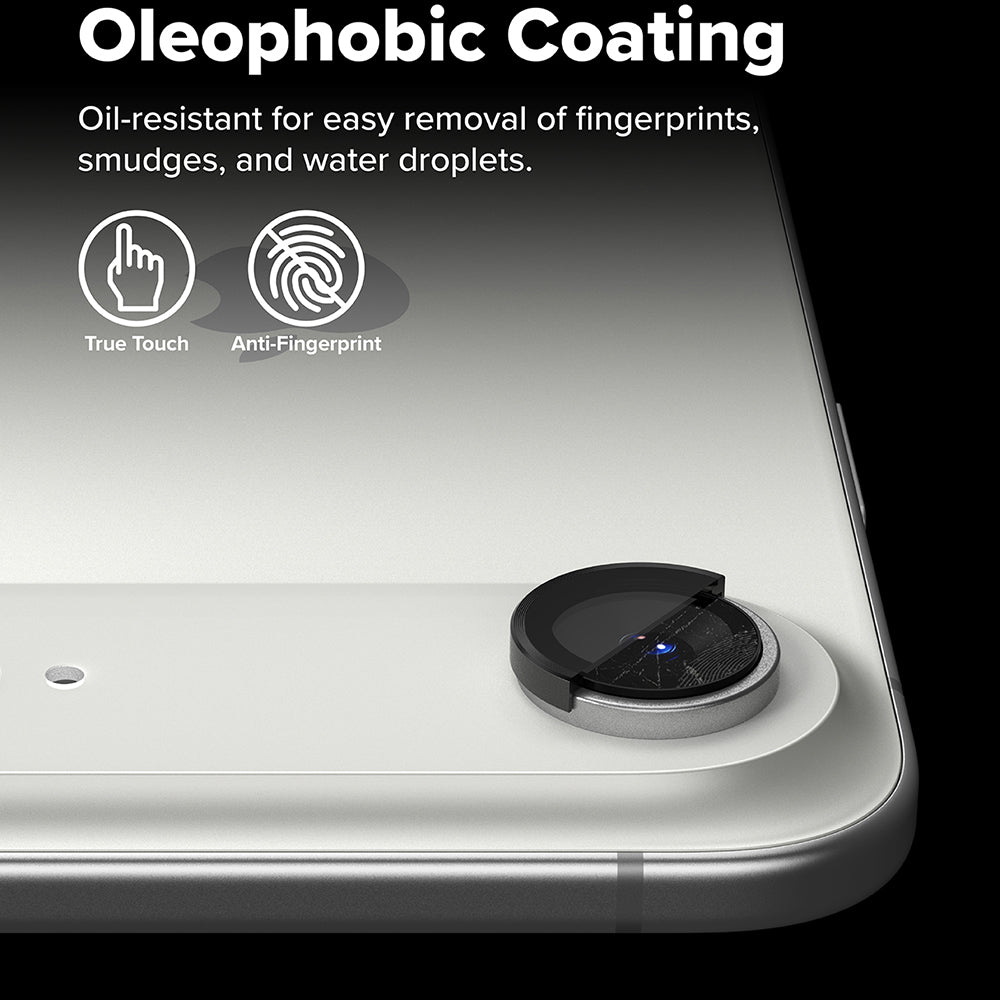 Protector de cámara trasera Ringke para Apple iPhone 17 Air, Cristal Templado, Negro