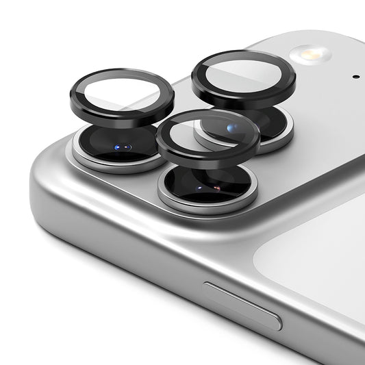 Protector de cámara trasera Ringke para Apple iPhone 17 Pro Max / 17 Pro, Cristal Templado, Negro