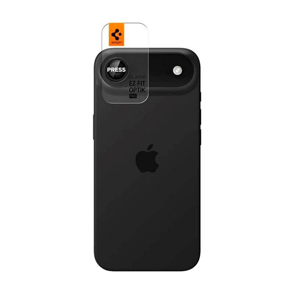 Protector de cámara trasera Spigen GlastR EZ FIT Optik Pro para Apple iPhone 17 Air, Cristal Templado, Set de 2 piezas, Negro AGL09863