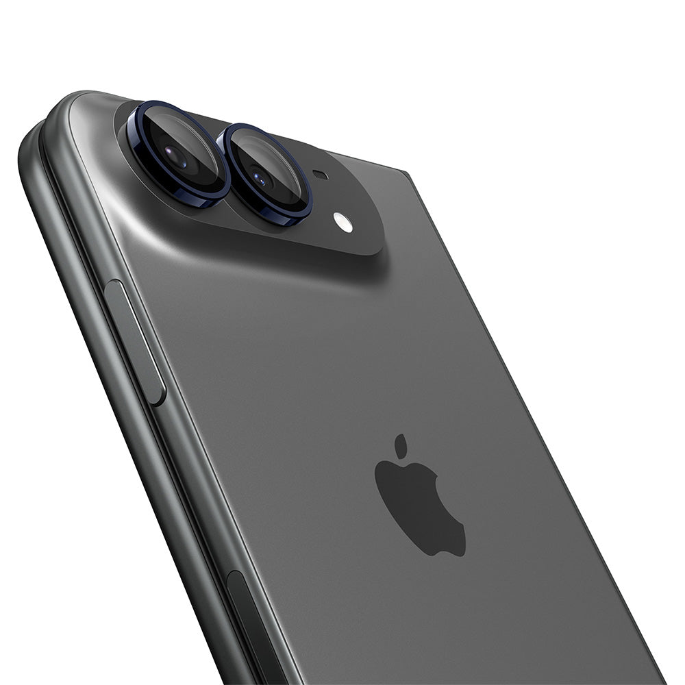 Protector de cámara trasera Spigen GlastR EZ FIT Optik Pro para Apple iPhone Duo, vidrio templado, juego de 2 piezas, azul marino AGL12011
