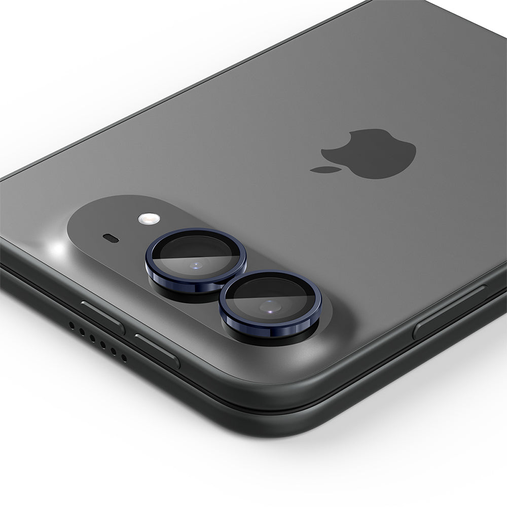Protector de cámara trasera Spigen GlastR EZ FIT Optik Pro para Apple iPhone Duo, vidrio templado, juego de 2 piezas, azul marino AGL12011